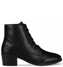 Botki na słupku Rieker czarne 