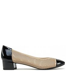 Czółenka Caprice beżowe