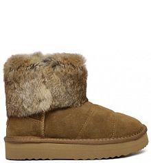 Śniegowce Patrizia Pepe brązowe dziecięce 