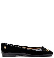 Baleriny LAUREN RALPH LAUREN czarne damskie 