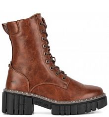 Botki Mustang brązowe damskie 