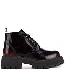 Botki Badura bordowy damskie 