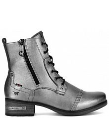 Botki Mustang srebrne damskie 