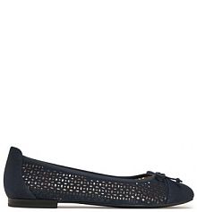 Baleriny Caprice granatowe damskie 