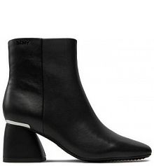 Botki na słupku DKNY czarne 