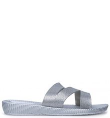 Klapki Jenny Fairy srebrne damskie 