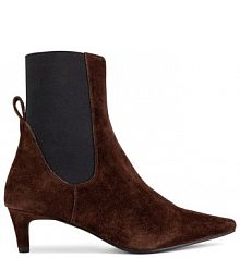 Botki na szpilce GINO ROSSI brązowe 