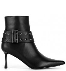 Botki na szpilce Eva Minge czarne 