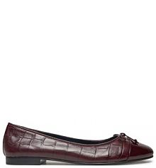 Baleriny Tory Burch bordowy damskie 