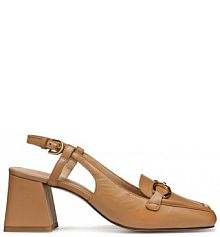 Sandały na słupku Geox beżowe 