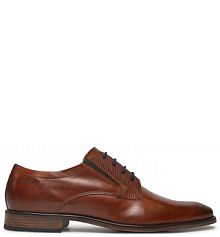 Półbuty wizytowe Bugatti brązowe męskie 