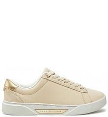 Sneakersy Tommy Hilfiger beżowe damskie 