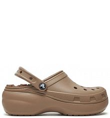 Klapki Crocs brązowe damskie 