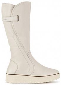 Kozaki Rieker écru damskie 