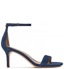 Sandały na szpilce LAUREN RALPH LAUREN granatowe 