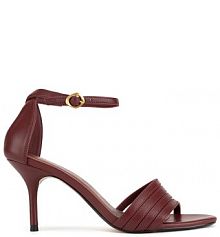 Sandały na szpilce GINO ROSSI bordowy 