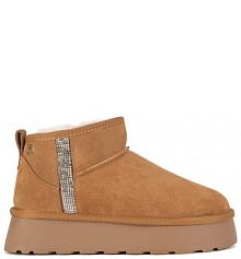 Śniegowce Eva Minge beżowe damskie 