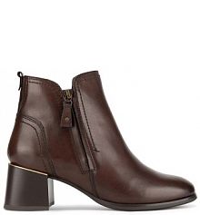 Botki na słupku Lasocki brązowe 