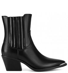 Botki na słupku Jenny Fairy czarne 