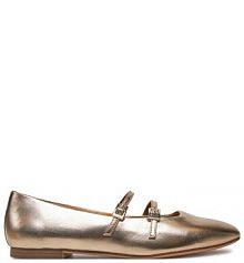 Baleriny Tamaris złote damskie 