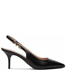 Sandały na szpilce LOVE MOSCHINO czarne 