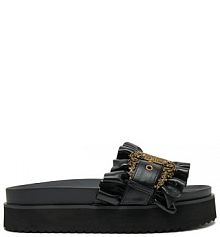 Klapki Versace Jeans Couture czarne damskie 