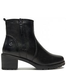 Botki na słupku Tamaris czarne 