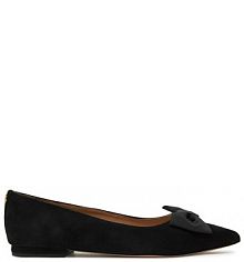 Baleriny LAUREN RALPH LAUREN czarne damskie 