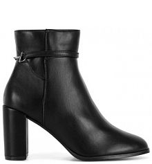 Botki na słupku Clara Barson czarne 