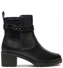 Botki na słupku Tamaris czarne 