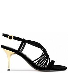 Sandały na szpilce GINO ROSSI czarne 