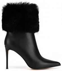 Botki na szpilce Eva Minge czarne 