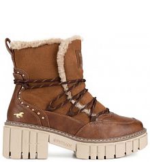 Botki Mustang brązowe damskie 