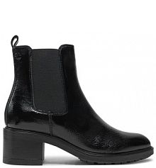 Botki na słupku Tamaris czarne 