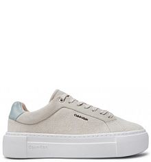 Sneakersy Calvin Klein beżowe damskie 