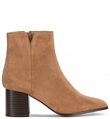 Botki na słupku Jenny Fairy brązowe 