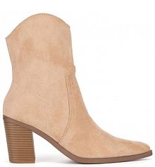 Botki na słupku Jenny Fairy beżowe 