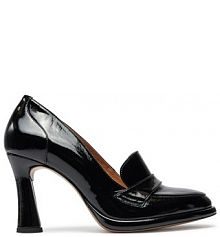 Półbuty na obcasie R.Polański czarne damskie 