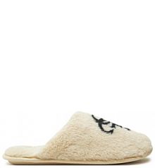 Kapcie Guess écru damskie 