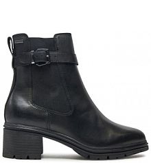 Botki na słupku Tamaris czarne 