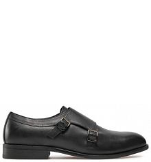 Półbuty wizytowe BOSS czarne męskie 