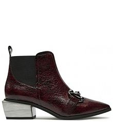 Botki R.Polański bordowy damskie 