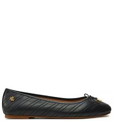 Baleriny LAUREN RALPH LAUREN czarne damskie 