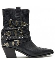 Botki na słupku Aldo czarne 