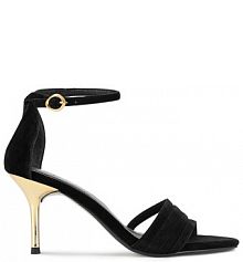 Sandały na szpilce GINO ROSSI czarne 