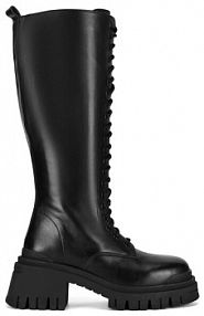 Kozaki na obcasie Badura czarne 