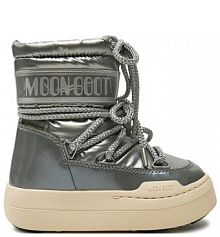 Śniegowce Moon Boot srebrne dziecięce 