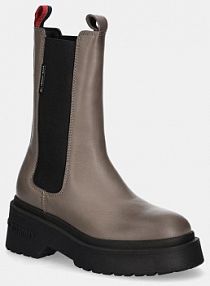 Sztyblety Tommy Jeans  brązowe damskie EN0EN02635