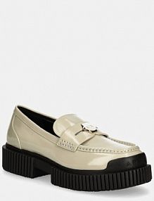 Mokasyny Armani Exchange  beżowe damskie XDA005.XV878.00772