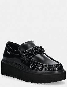 Mokasyny Love Moschino  czarne damskie JA10446I0LJD0000